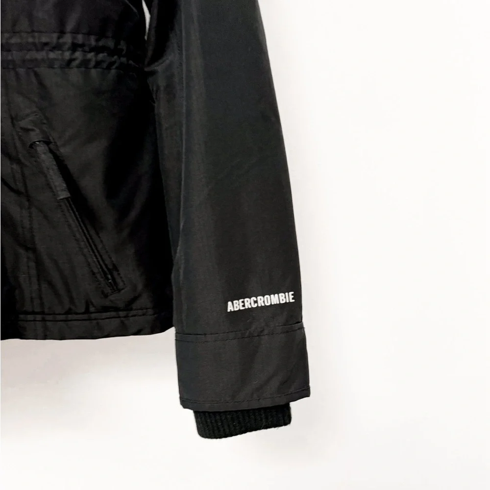 Abercrombie + Fitch All Season‎ Weather Fall Warrior Hooded Jacket Black Large